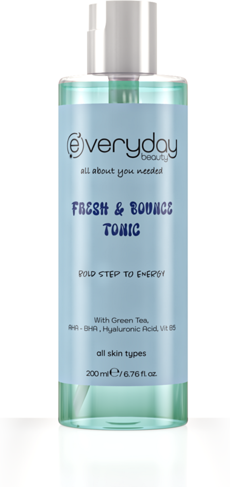 Fresh & Bounce Arındırıcı ve Ferahlatıcı Tonik 200ml Gözenek Sıkılaştırıcı Canlandırıcı (AHA+BHA)