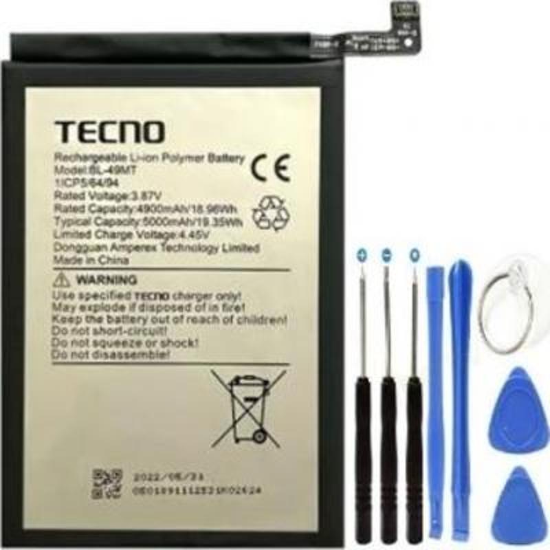 Tecno Camon 19 Pro Pil Batarya BL-49MT +Tamir Set