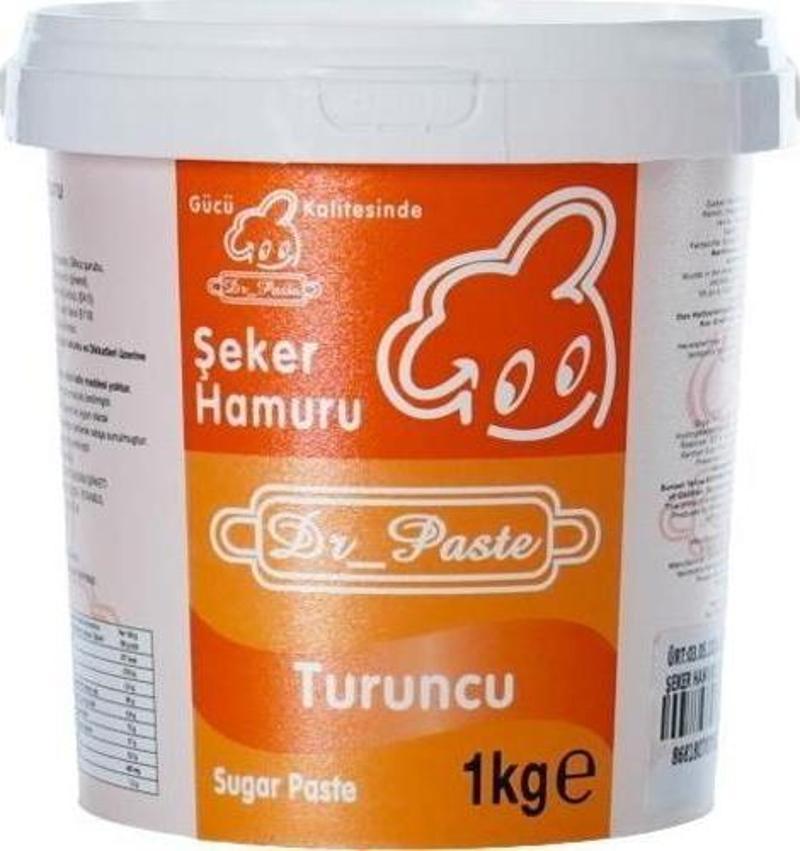 Şeker Hamuru 1 Kg - Turuncu