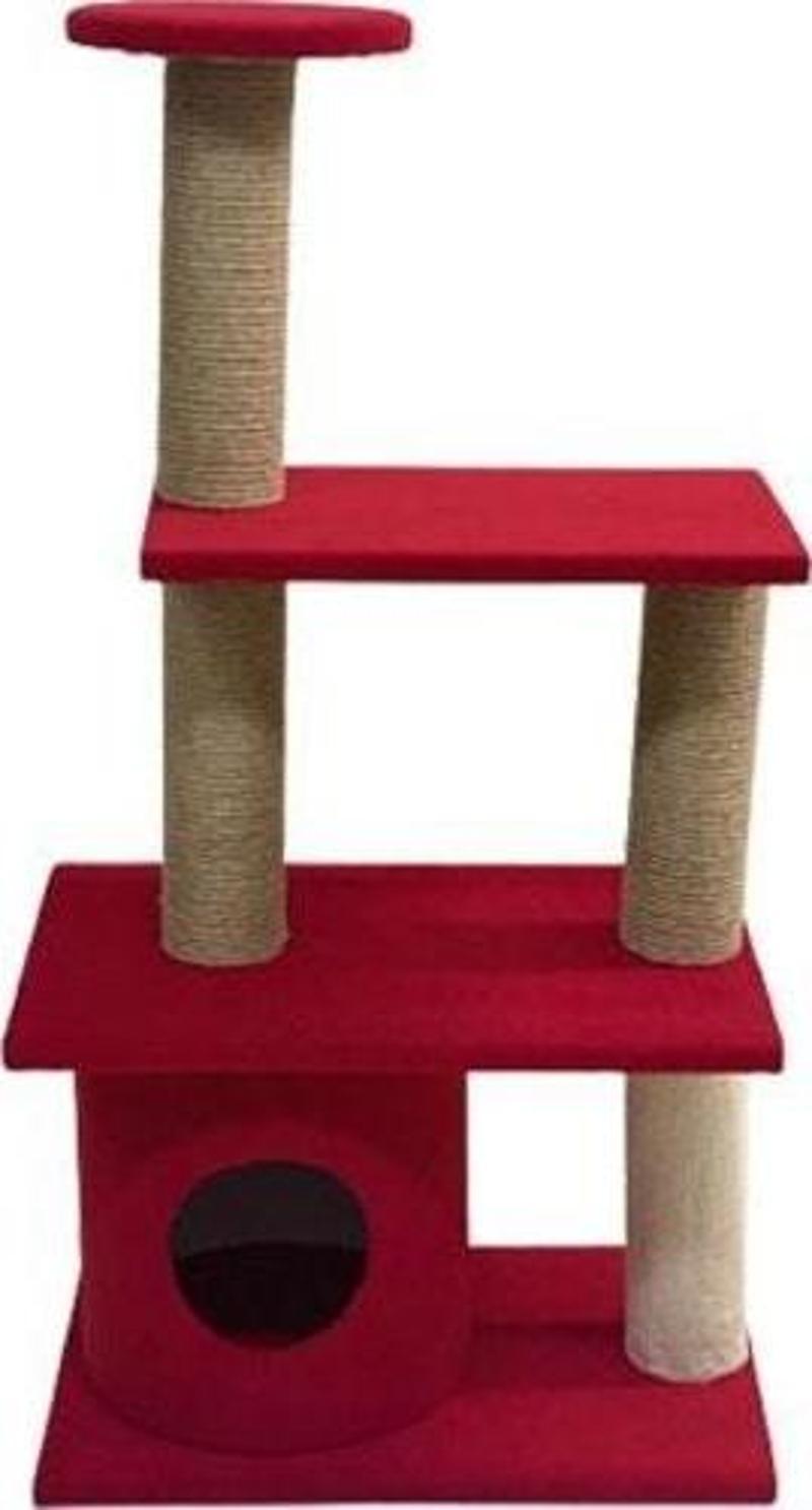Kedi Tırmalama Platformu M:9 Kırmızı