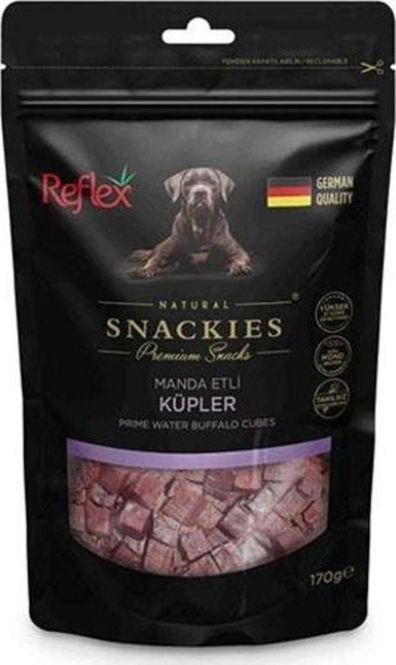 Snackies Natural Manda Etli Küp Tahılsız Köpek Ödül Maması 170 Gr