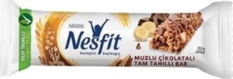 Nesfit Sütlü Çikolatalı Muzlu Tam Tahıllı Bar 23,5 Gr.