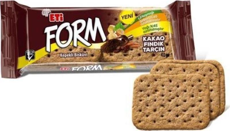 Form Kakaolu Fındıklı Kepekli Bisküvi 40 G X 24 Adet