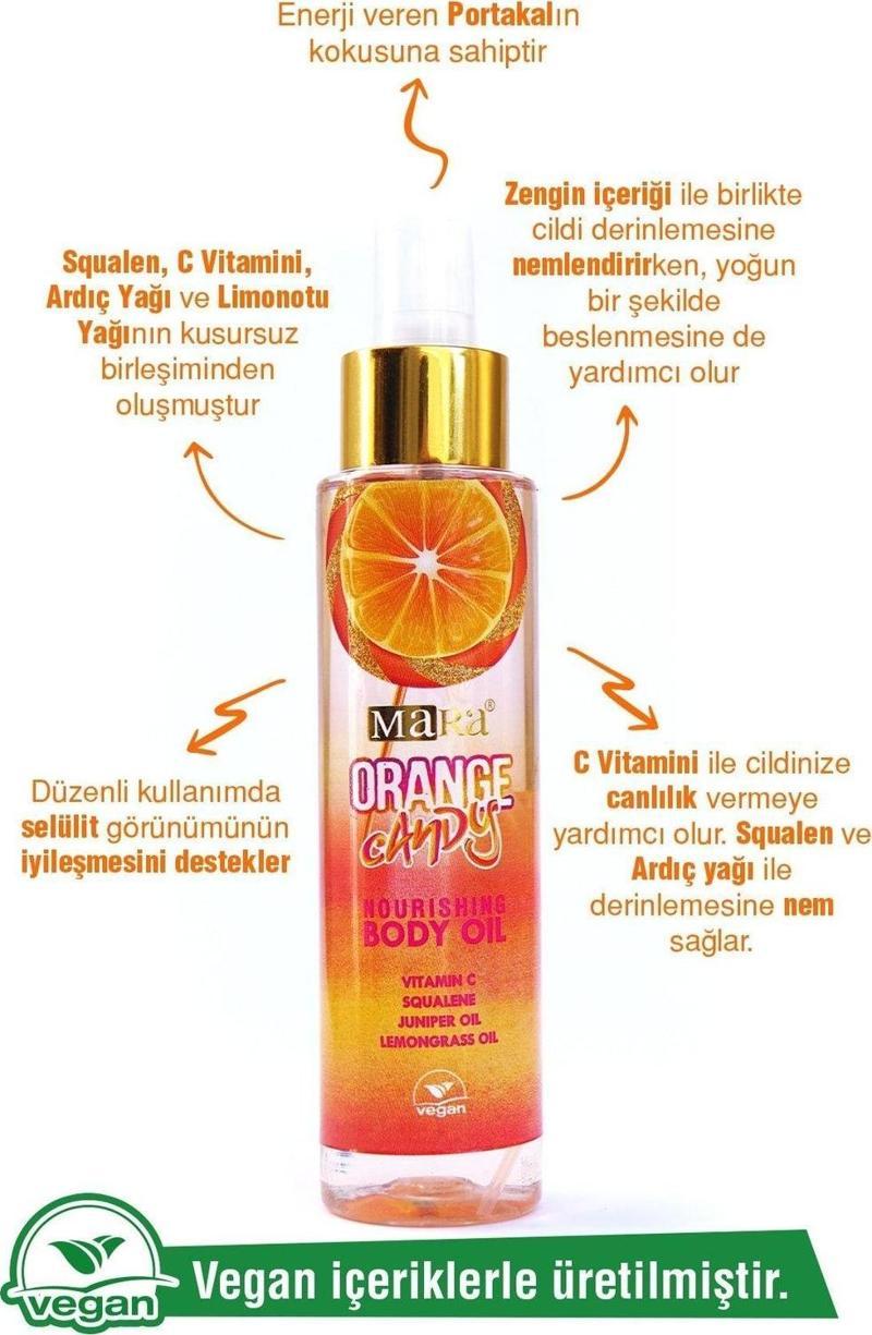 Orange Candy Portakal Şekeri Vitamin C Vücut Yağı 100 Ml