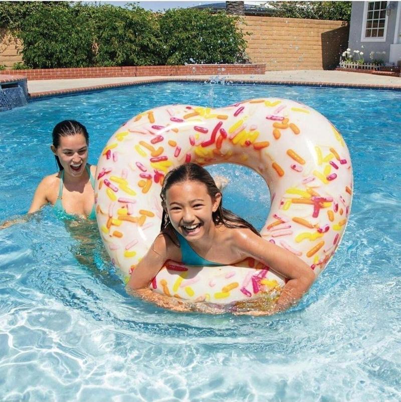 Intex Donut Kalp Şeklinde Şişirilmiş Simit 104 cm