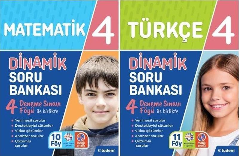 Tudem 4. Sınıf Matematik + Türkçe 3 Boyut Set 2 Kitap 2023