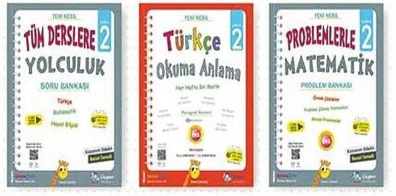 Üçgen 2024 2. Sınıf Süper Üçlü Tüm Derslere Yolculuk + Problemlerle Matematik + Türkçe Okuma Anlama