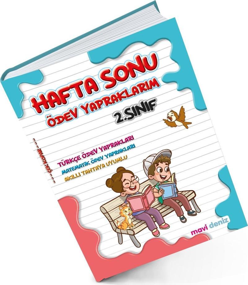 Mavi Deniz 2024 2. Sınıf Hafta Sonu Ödev Yapraklarım