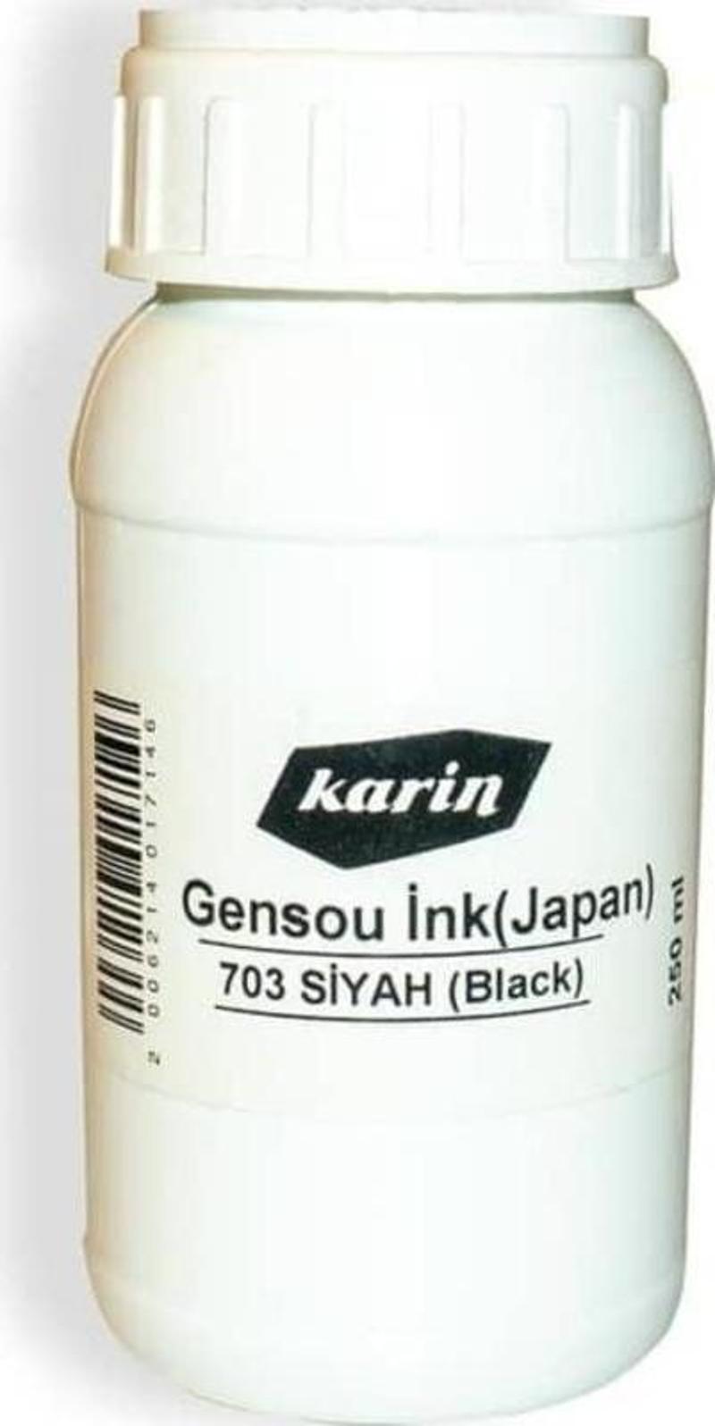 Japon Kaligrafi ve Hat Mürekkebi Gensou Siyah 250 ml 