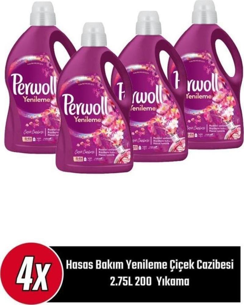 Hasas YenilemeÇiçek Cazibesi 4x 2.75L 200 Yıkama