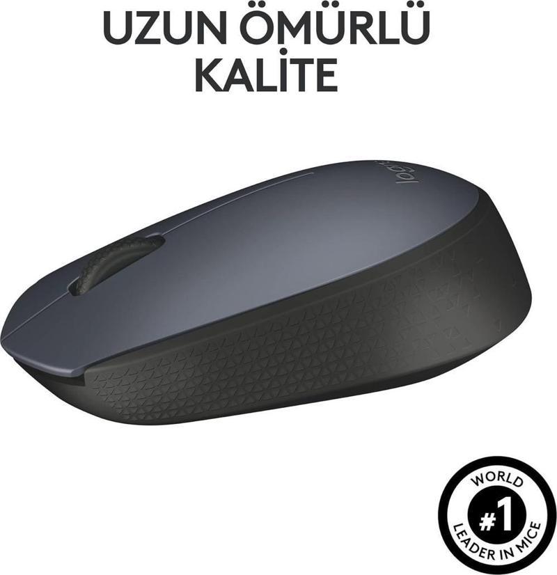 M170 Kablosuz Mouse Siyah USB 12 Ay Pil Ömrü