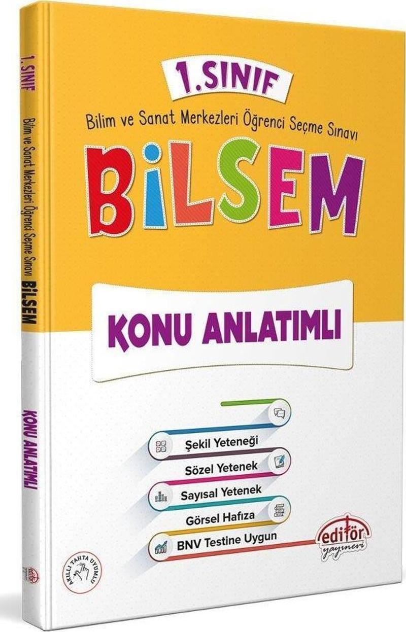 1. Sınıf Bilsem Konu Anlatımlı Editör Yayınları