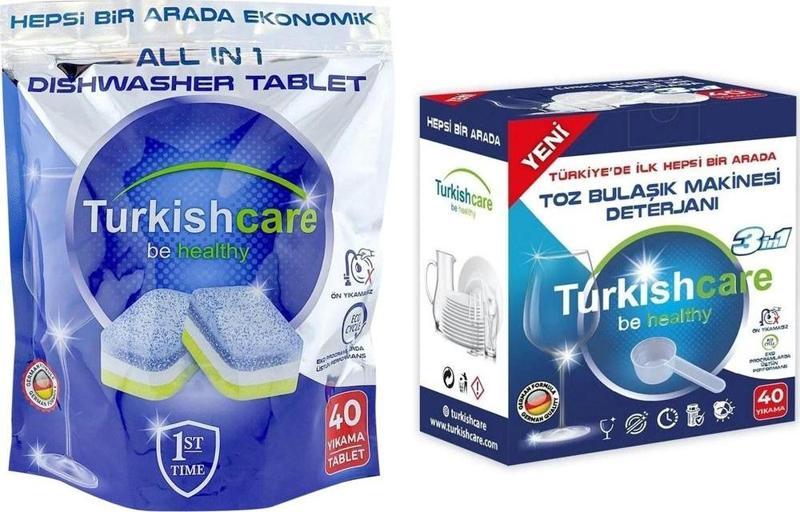 Bulaşık Mak. Tableti 40 lı + Toz Deterjan 40 Yıkama Karma Paket