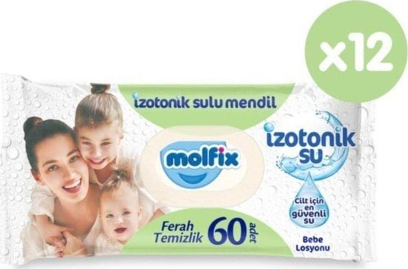 İzotonik Sulu Mendil Ferah Temizlik 720 Li (12*60)