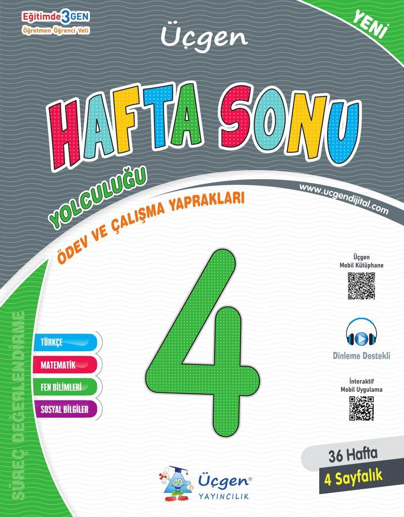 Üçgen 2025 4. Sınıf Hafta Sonu Ödev Ve Çalışma Yaprakları 36 Hafta