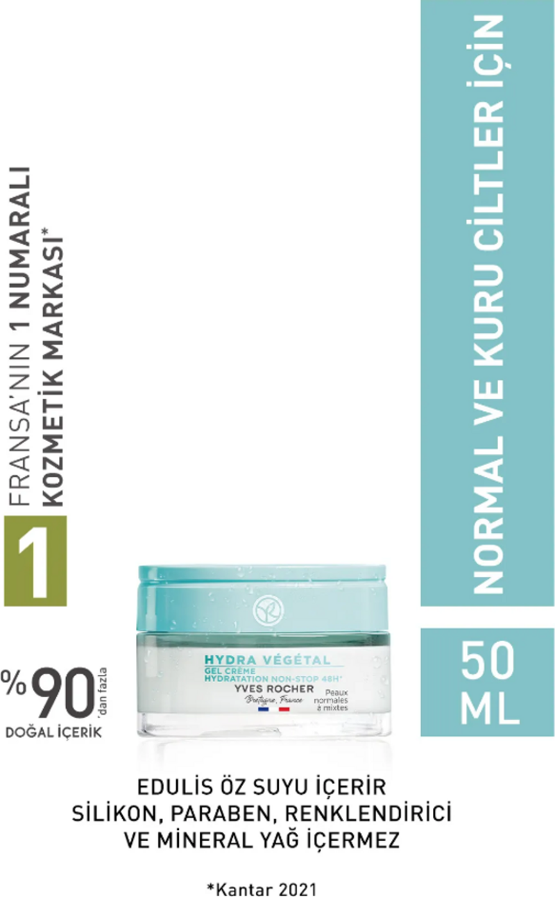 Jel Krem - Normal ve Kuru Cilt / Hydra Vegetal-50 ml-59378