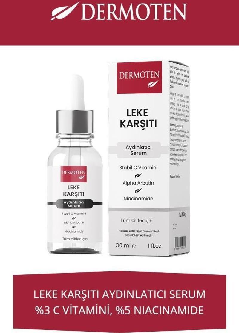 Leke Karşıtı, Aydınlatıcı C Vitaminli Cilt Bakım Serumu 30 ml