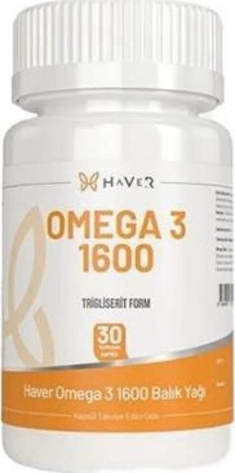 Omega 3 1600 30 Kapsül