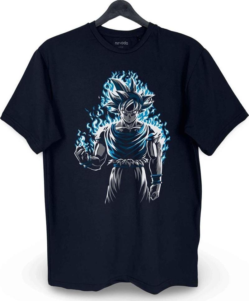 Vegeta Dragon Ball Baskılı Loose Fit Bisiklet Yaka Unisex Tişört Anime Manga Siyah