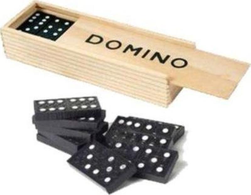 Ahşap Domino Kutulu Orta Boy