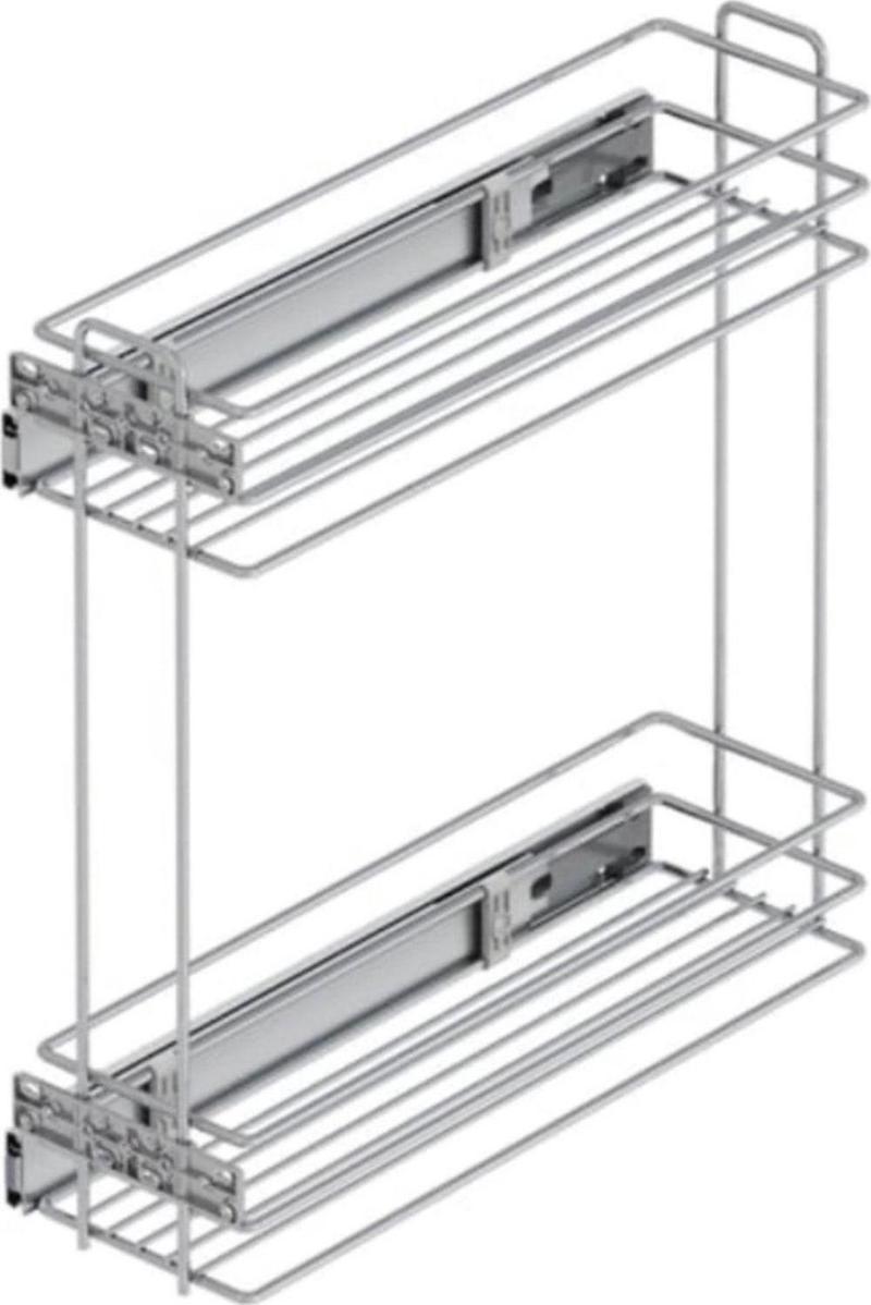 Yandan Tls.Raylı Deterjanlık - 16 cm Krom