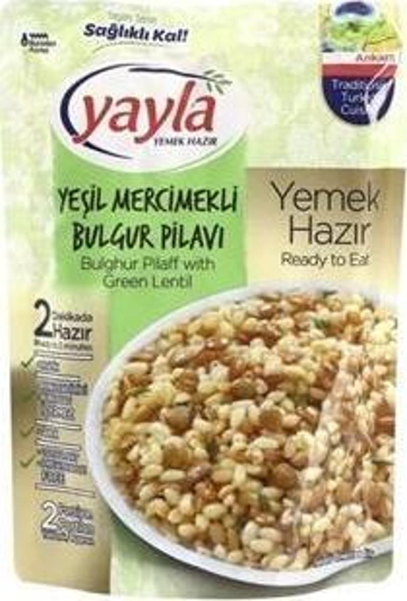 Gurme Yeşil Mercimekli Bulgur Pilavı 250 Gr. (12'li)