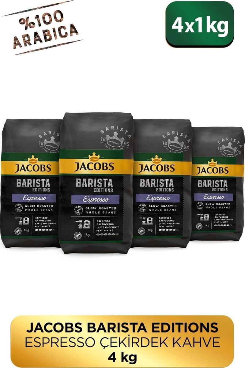 Barista Editions Çekirdek Kahve Espresso 1 Kg X 4 Paket