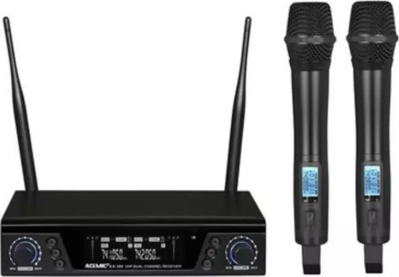 Ex-200 Uhf Wireless Microphone Çift El