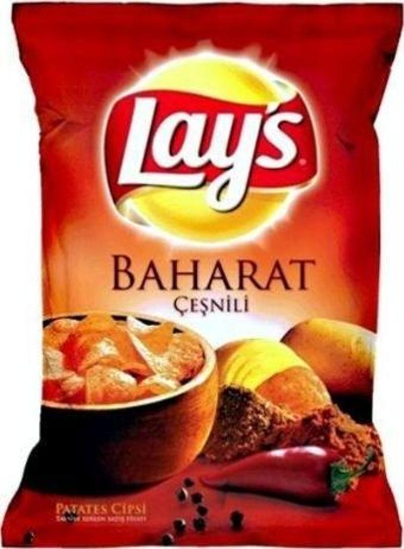 Lay-s Baharatlı Süper Boyu 104 Gr. ( Cips ) (24'lü)