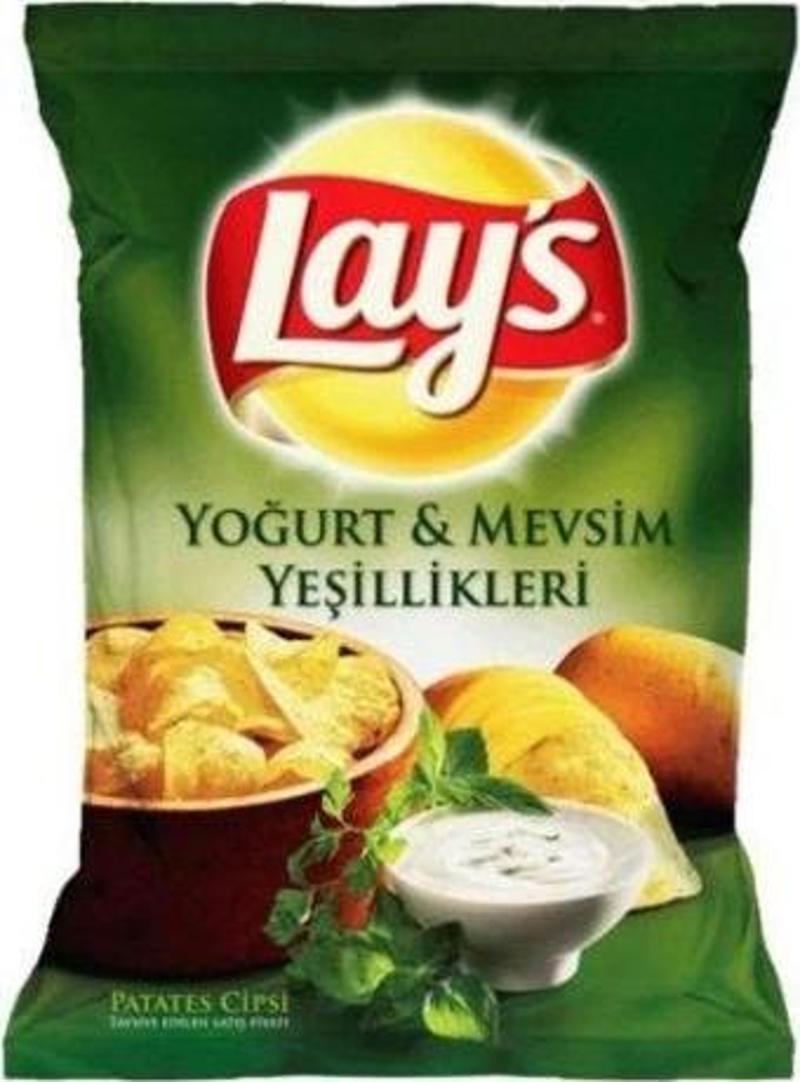 Lay-s Yoğurt Mevsim Yeşillikleri Süper Boy 104 Gr. ( Cips ) (24'lü)