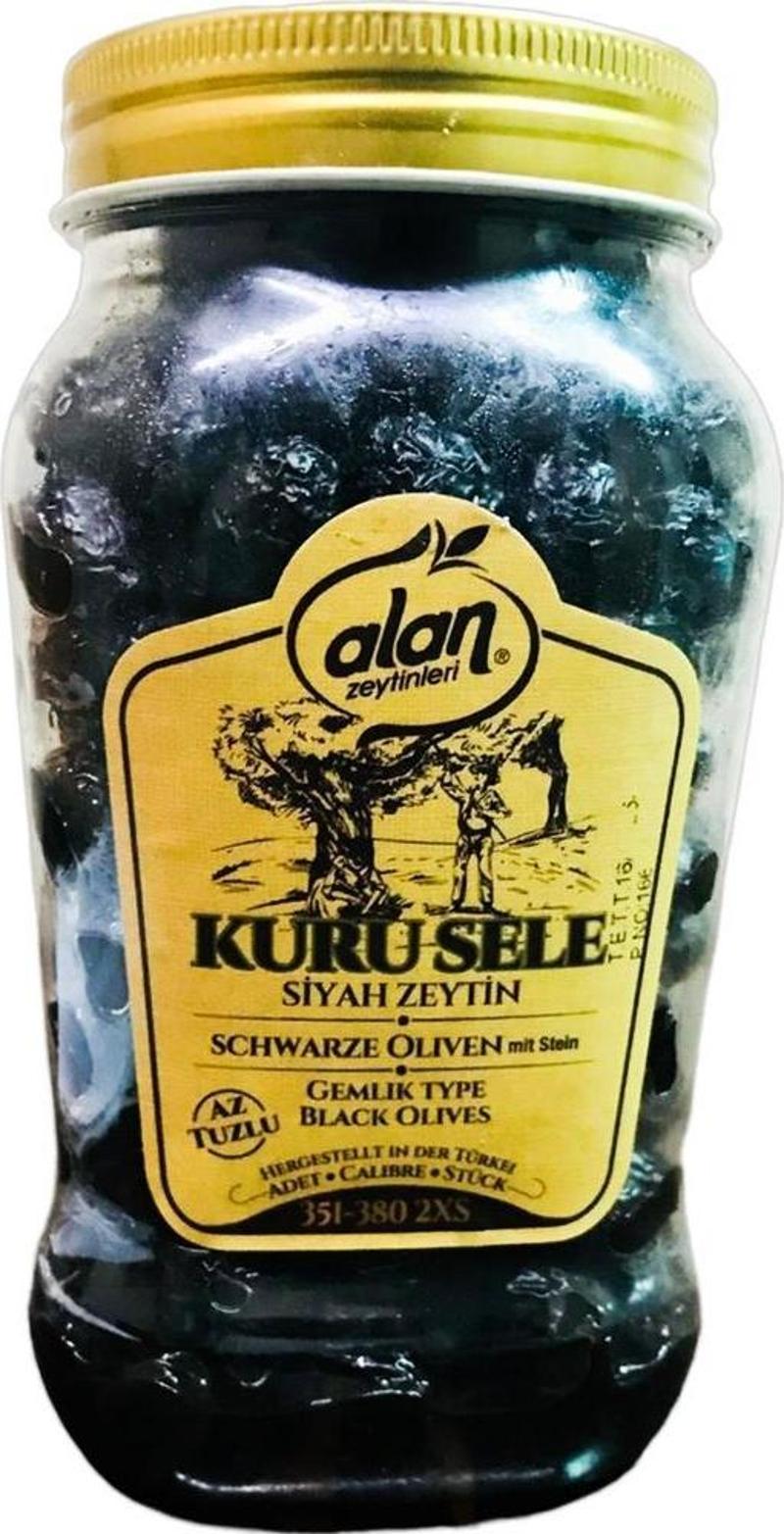 Gemlik Tuzsuz Kuru Sele Zeytin 351-380 2XS 900gr