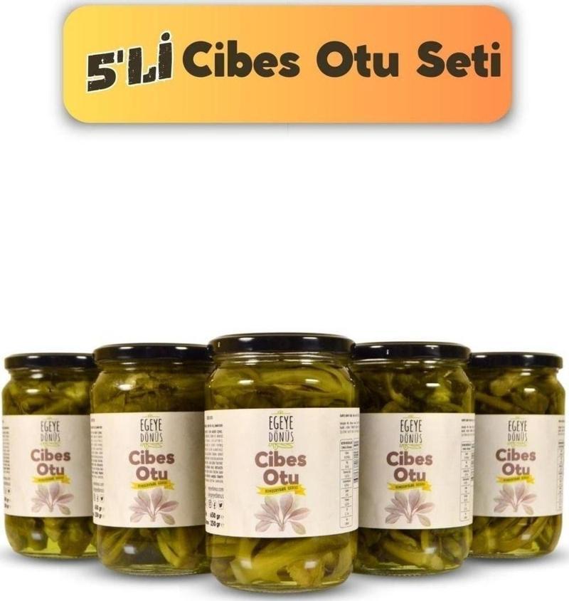 5'li Cibes Otu Konserve - (Meze ve Salata İçin Yemeğe Hazır Cibez) - 5 Adet * 650 Gr.