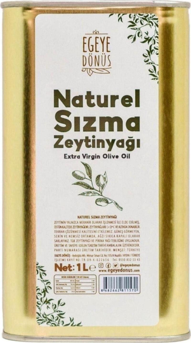 Natürel Sızma Zeytinyağı Teneke (YENİ SEZON) - 1 Litre