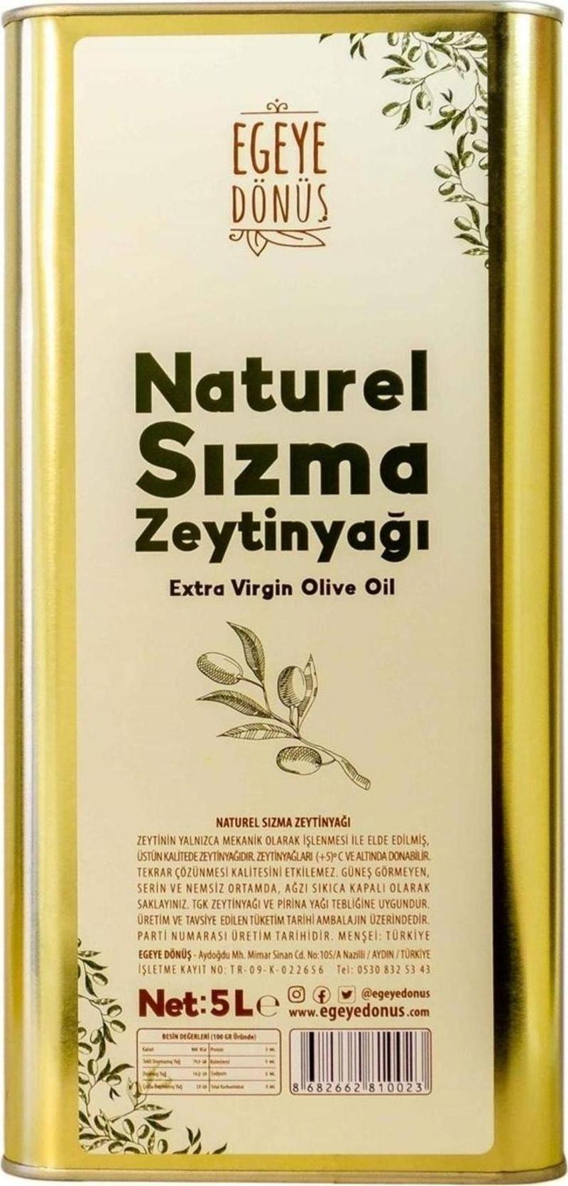 Natürel Sızma Zeytinyağı Teneke (YENİ SEZON) - 5 Litre