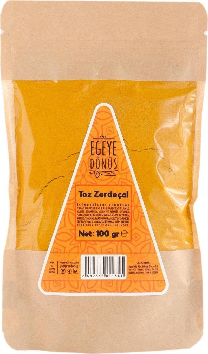 Yeni Mahsül Öğütülmüş Zerdeçal (toz) - 100 Gr. 1. Kalite (yüksek Aroma - Bitki Çayı - Baharat)