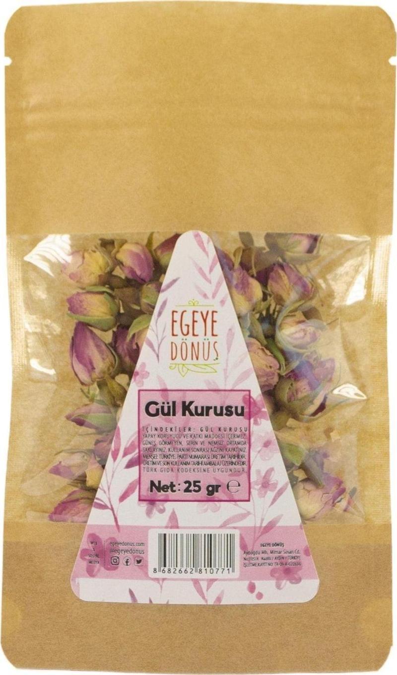 Yeni Mahsül Tomurcuk Gonca Pembe Gül Kurusu (BİTKİ ÇAYI) - 25 Gr. 1. Kalite (YÜKSEK AROMA)