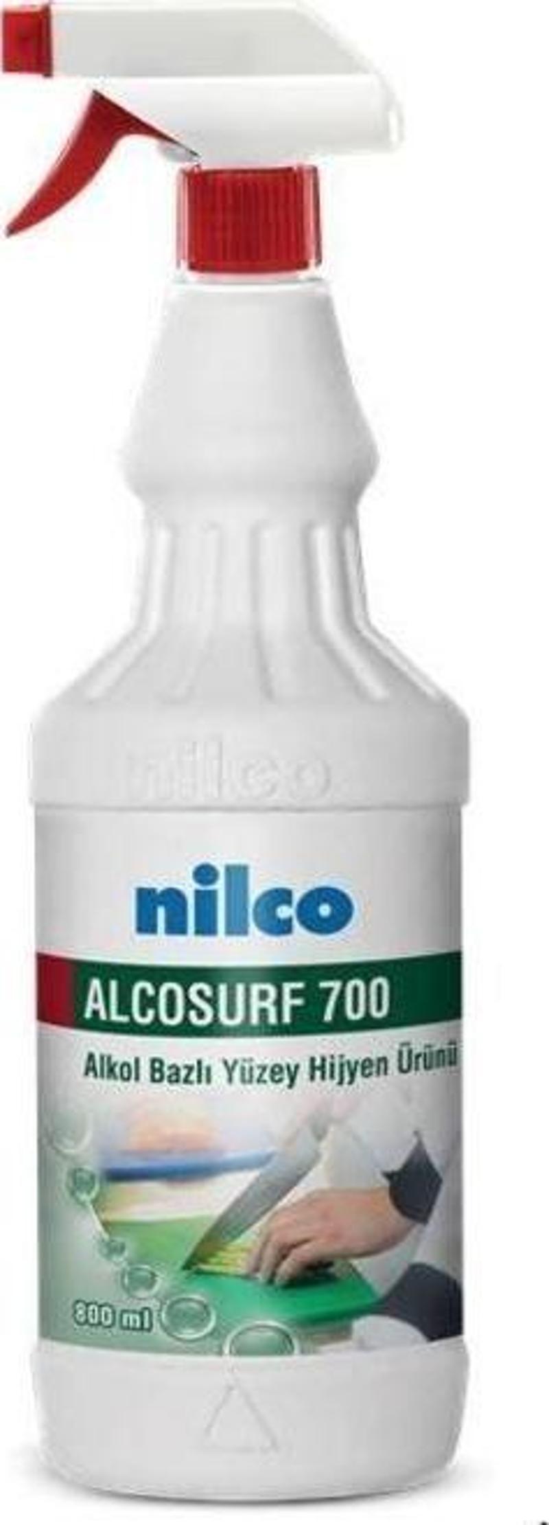 Nilco ALCOSURF 700 800ML ALKOL BAZLI YÜZEY HİJYEN ÜRÜNÜ