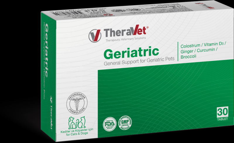 Geriatric 30 Tablet Yaşlı Kediler & Köpekler için Vitamin Mineral takviyesi