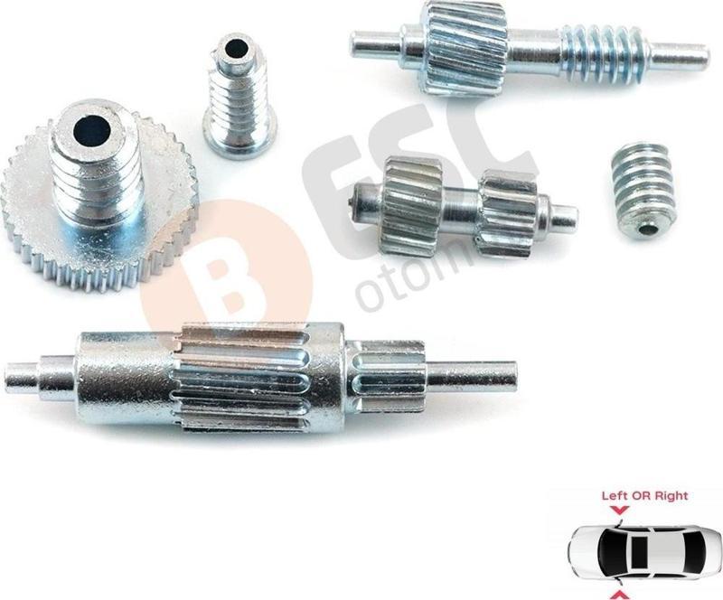Bmw Chrysler Land Rover Freelander Için Yan Ayna Motoru 2 Set Dişli Iç Parçası