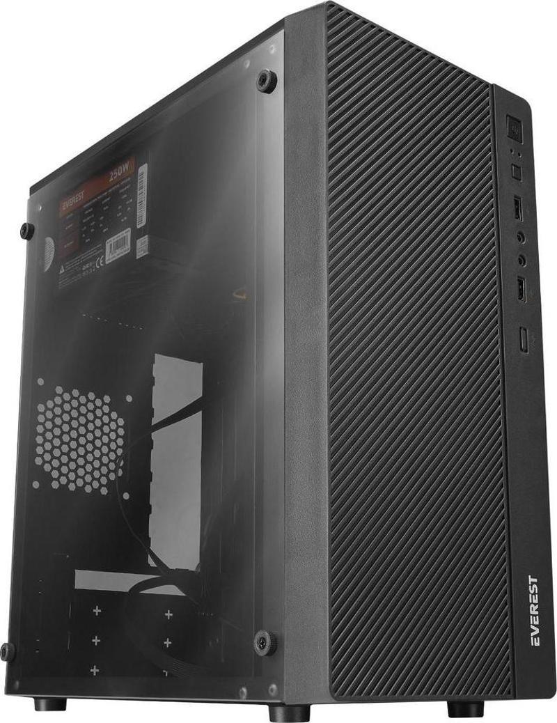 Warp Peak 250W Akrilik Yan Panel M-Atx Mini-T Gaming Oyuncu Boş Bilgisayar Kasası