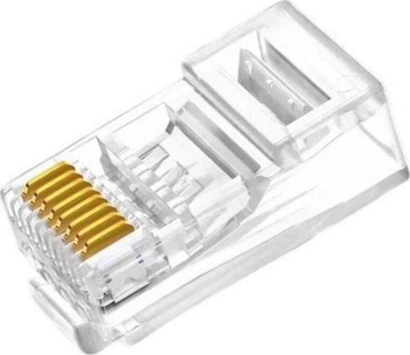 Sp-U100 D Cat6 Rj45 Konnektör Delikli Yeni Nesil (100 Lü Paket)