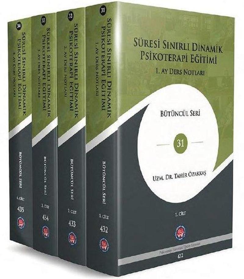 Psikoterapi Enstitüsü Süresi Sınırlı Dinamik Psikoterapi Eğitimi Ders Notları Serisi Seti - 4 Kitap Takım - Tahir Özakkaş
