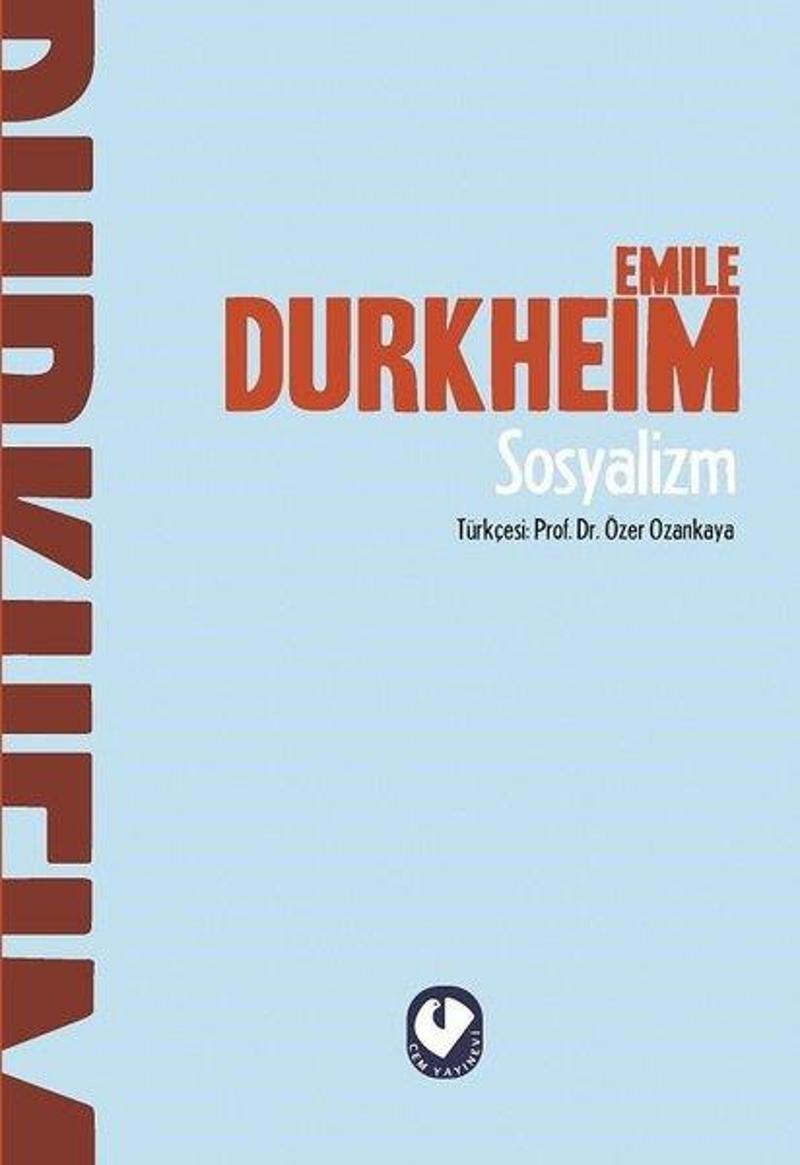 Cem Yayınevi Sosyalizm - Emile Durkheim