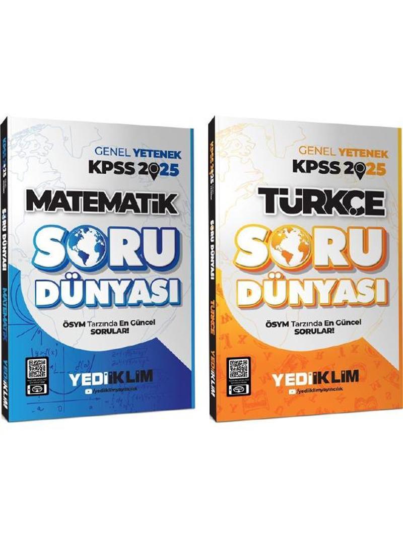 Yediiklim 2025 KPSS Soru Dünyası Matematik ve Türkçe Soru Yediiklim Yayınları 2 li Set