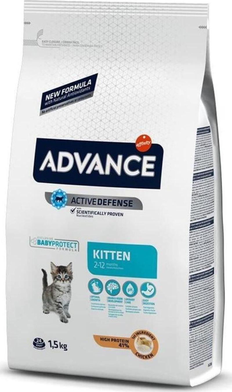 Advance Kitten Tavuklu ve Pirinçli Yavru Kedi Maması 1,5 kg