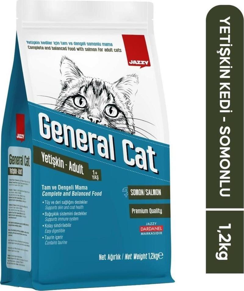 General Cat Yetişkin Kedi Maması Somonlu 1,2 Kg