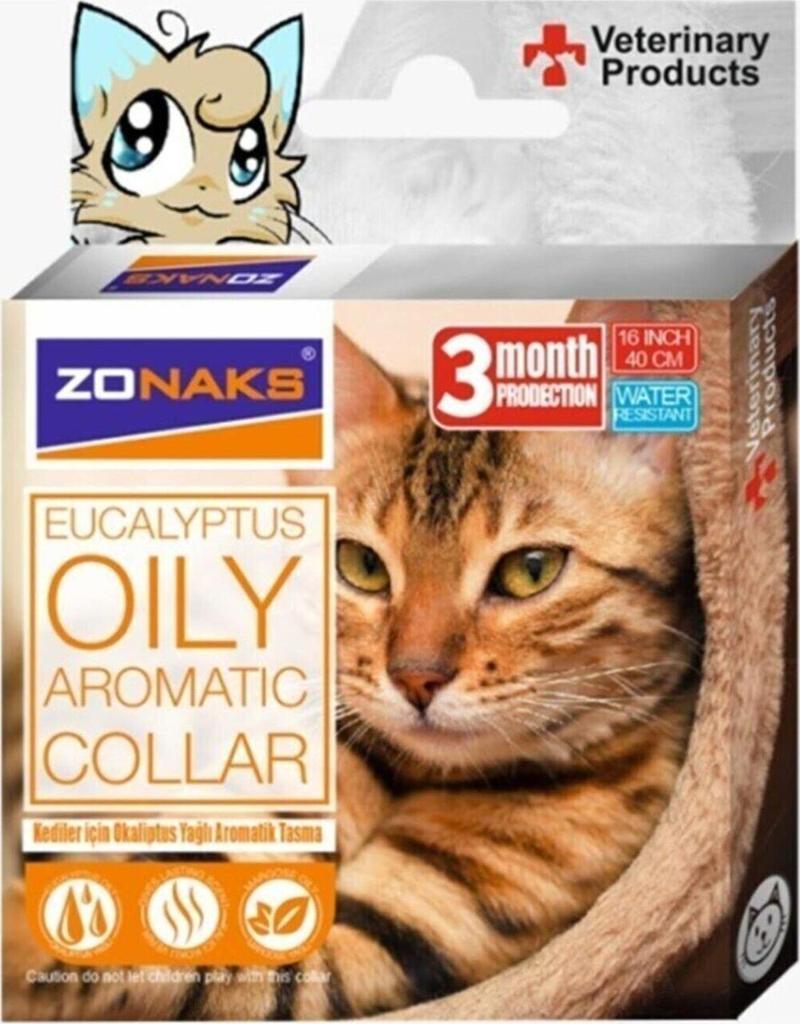 Kediler Için Okaliptus Yağlı Aromatik Tasma Orijinal 45 cm