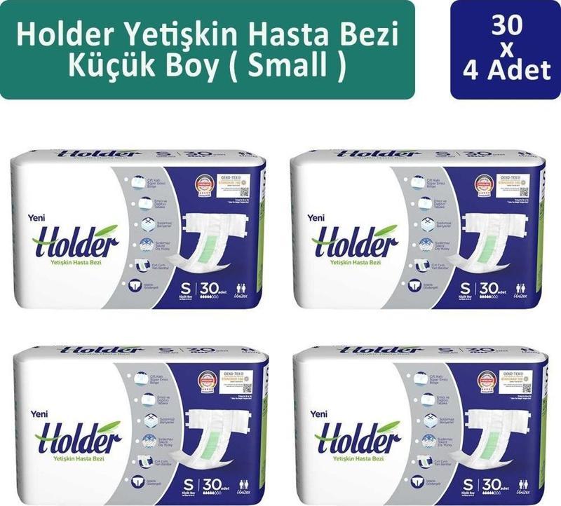  Holder Yetişkin Hasta Bezi Küçük Boy ( Small ) 30 x 4 Adet