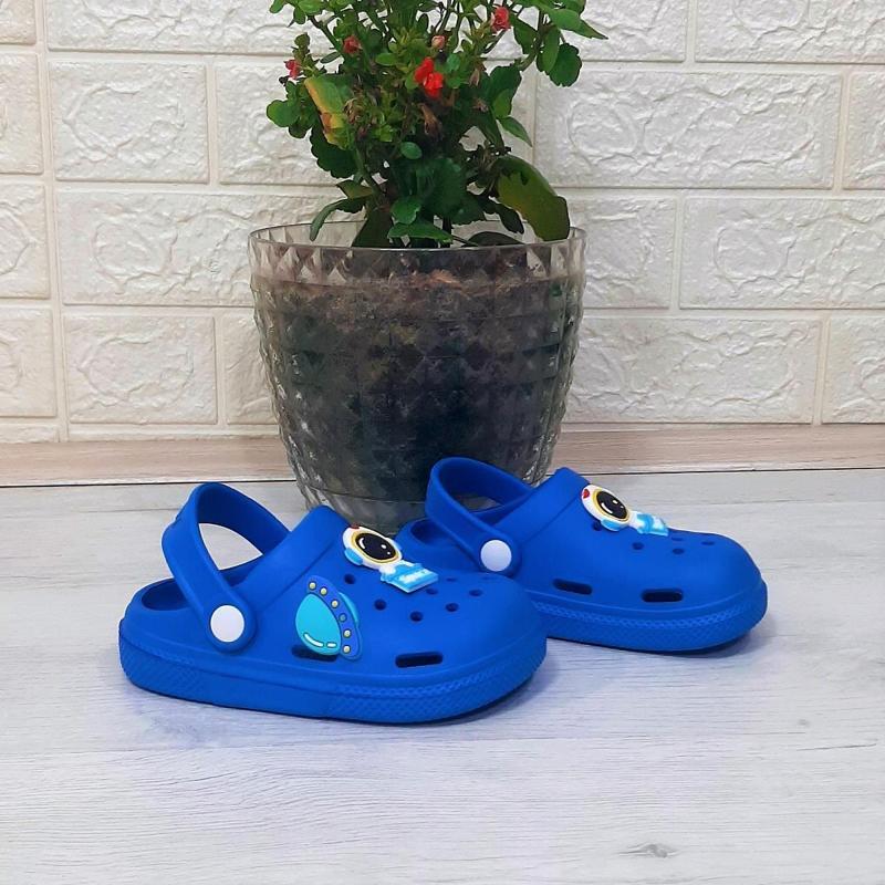 9080 Mavi crks Happy Erkek Çocuk Havuz Plaj Günlük Terlik