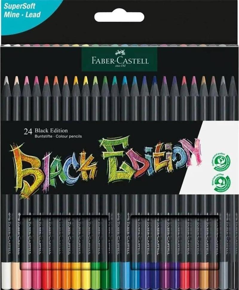 Black Edition Kuru Boya Kalemi 24 Renk
